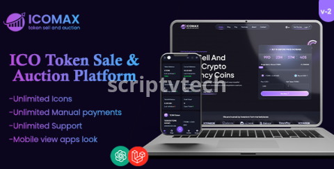 ICOMAX Token Sale & Auction Script