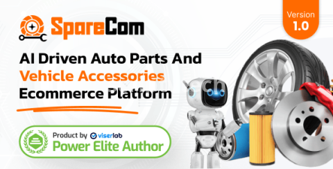 SpareCom - AI Driven Auto Parts And Vehicle Accessories Ecommerce Script